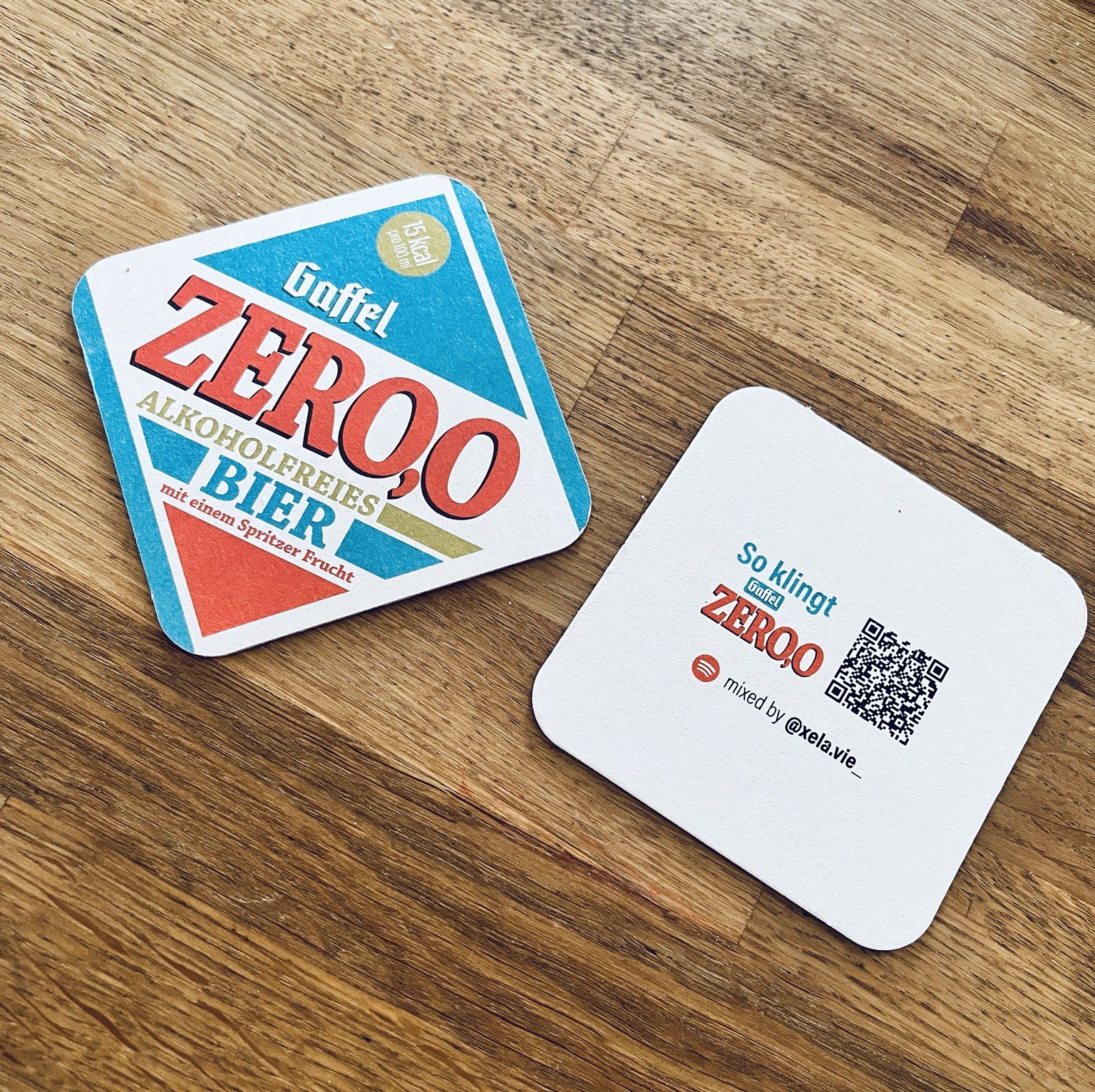 Gaffel ZERO,O Bierdeckel mit XelaVie Playlist