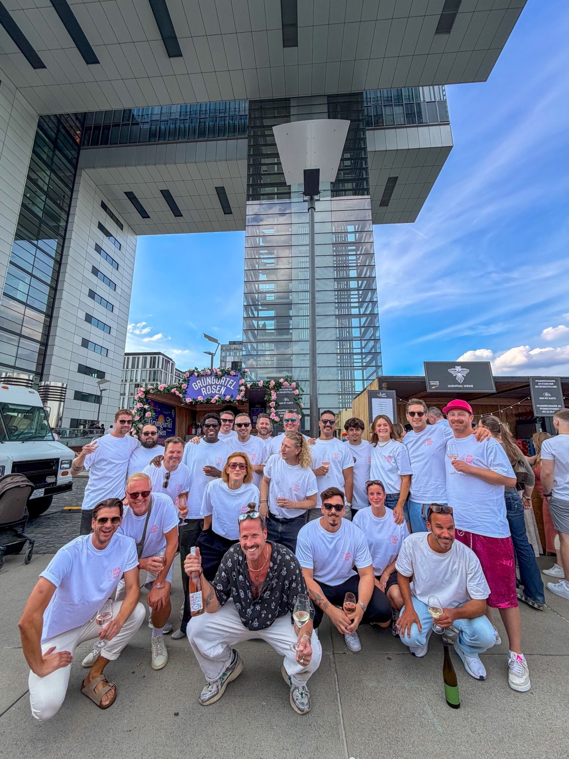 Grüngürtelrosen Gruppenfoto